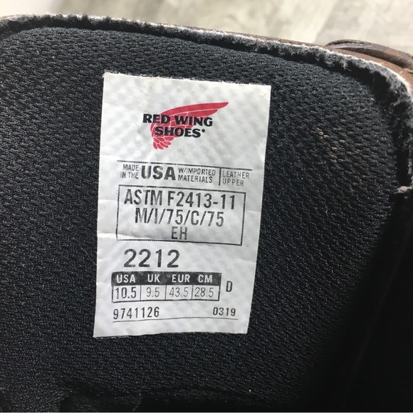 Red Wing 2212 Supersole DynaForce Discontinued Leather Steel Toe Mens Boots 10.5 main image 11